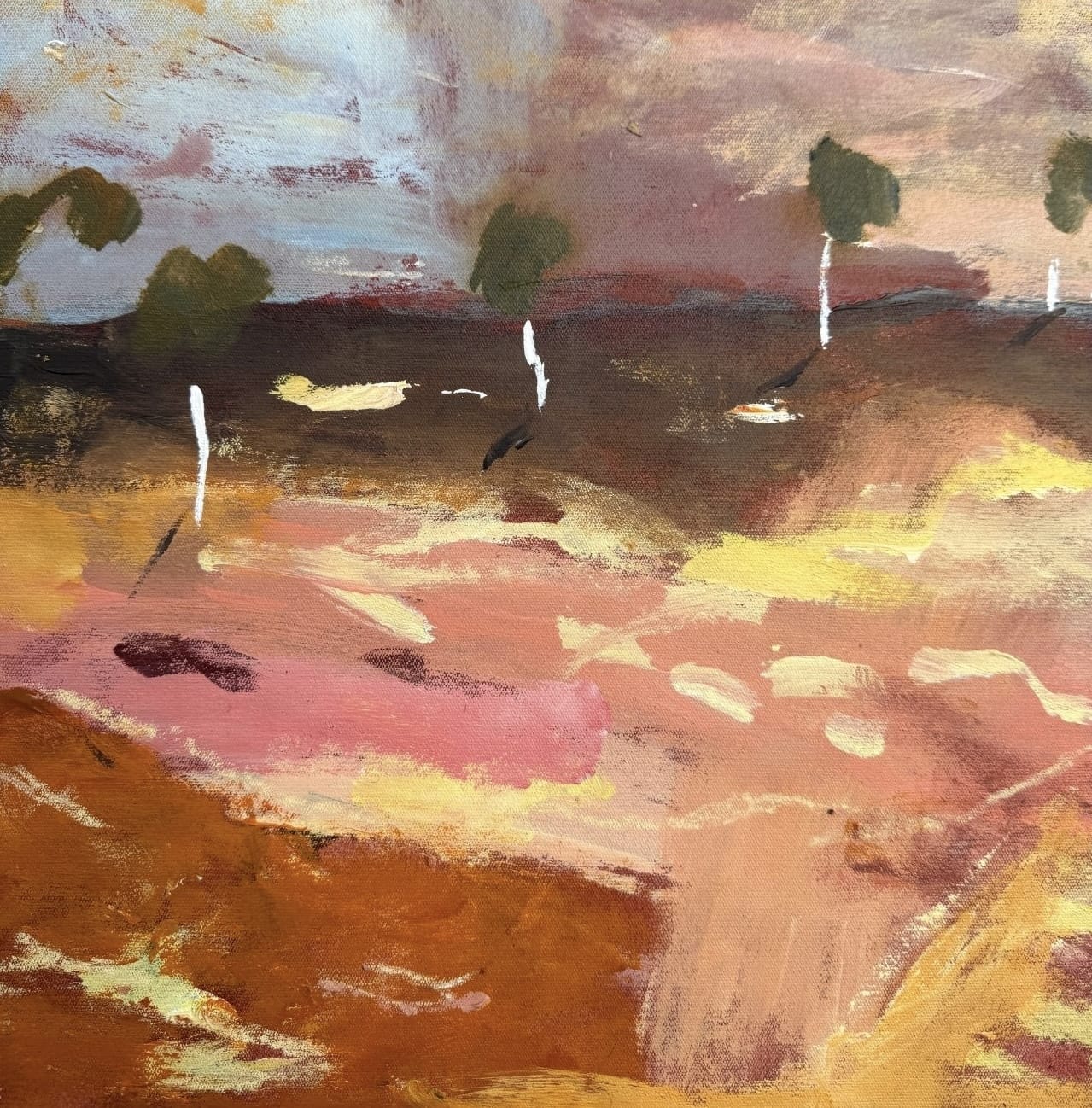 Red Earth, Passing Storm - Original Artwork-Original Art-Greta Hounslow-Greenhouse Interiors Pty Ltd