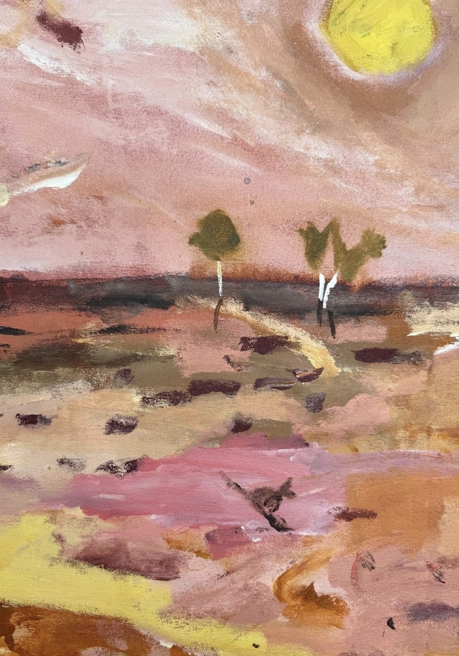 Red Earth, Passing Storm - Original Artwork-Original Art-Greta Hounslow-Greenhouse Interiors Pty Ltd