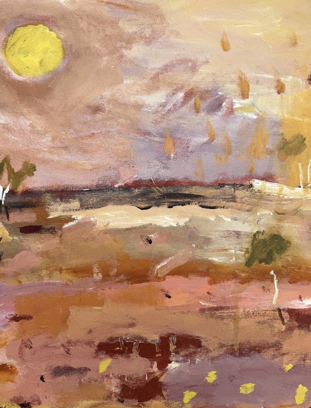 Red Earth, Passing Storm - Original Artwork-Original Art-Greta Hounslow-Greenhouse Interiors Pty Ltd