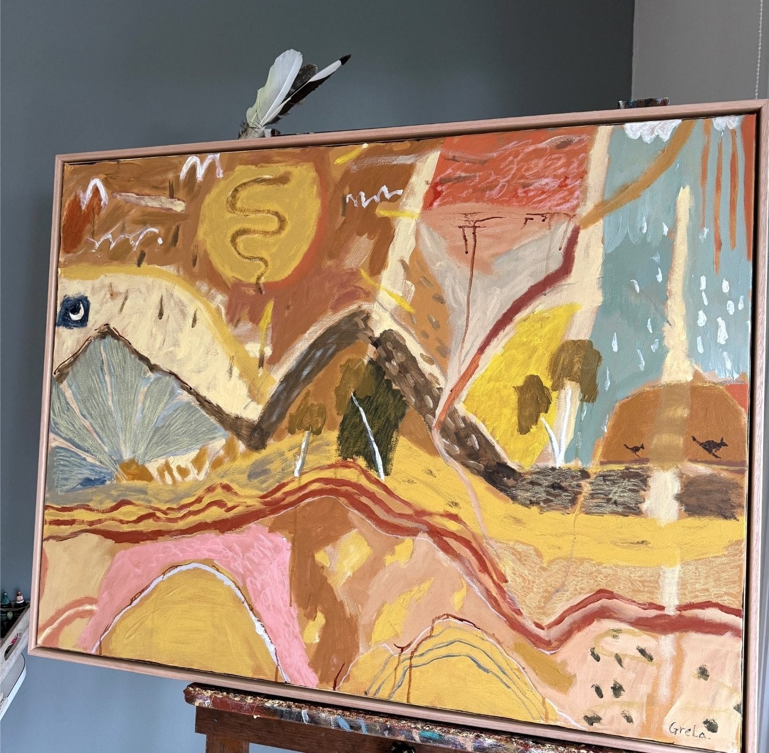 Shedding Layers - Original Artwork-Original Art-Greta Hounslow-Greenhouse Interiors Pty Ltd