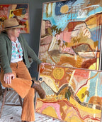 Shedding Layers - Original Artwork-Original Art-Greta Hounslow-Greenhouse Interiors Pty Ltd