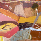 Red Sun, Old Tracks - Original Artwork-Original Art-Greta Hounslow-Greenhouse Interiors Pty Ltd