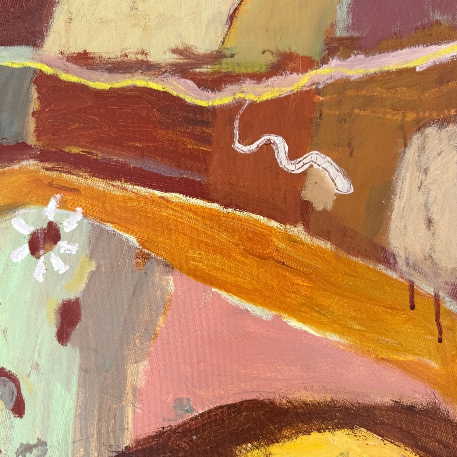 Red Sun, Old Tracks - Original Artwork-Original Art-Greta Hounslow-Greenhouse Interiors Pty Ltd