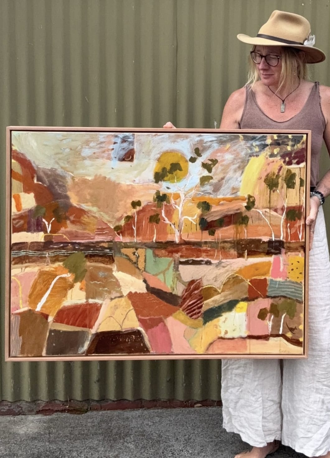 Eucalyptus Sunrise - Original Artwork-Original Art-Greta Hounslow-Greenhouse Interiors Pty Ltd
