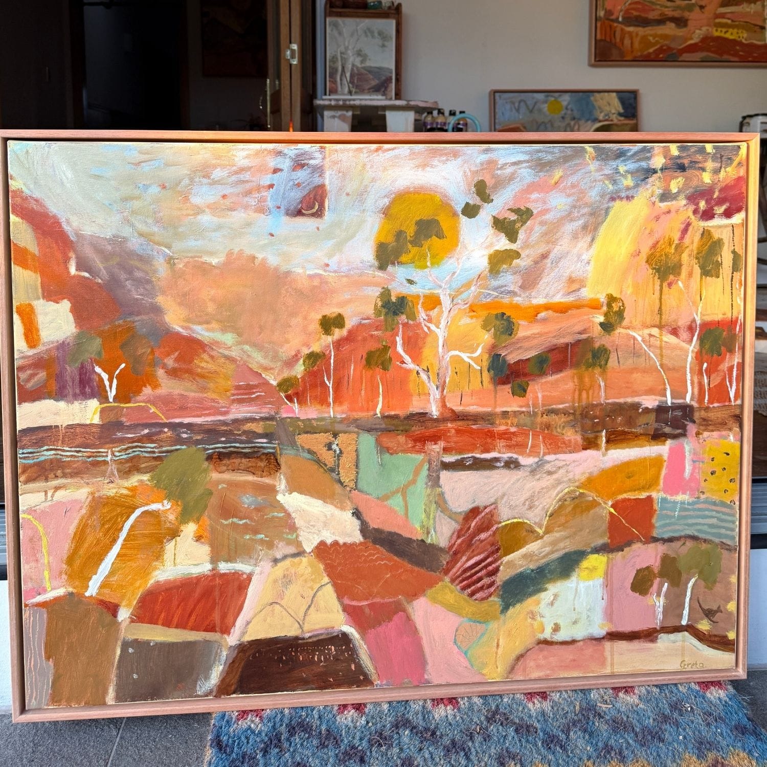 Eucalyptus Sunrise - Original Artwork-Original Art-Greta Hounslow-Greenhouse Interiors Pty Ltd