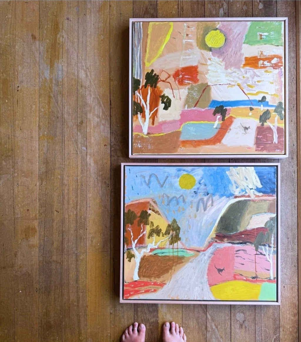 Track To Uluru - Original Artwork-Original Art-Greta Hounslow-Greenhouse Interiors Pty Ltd