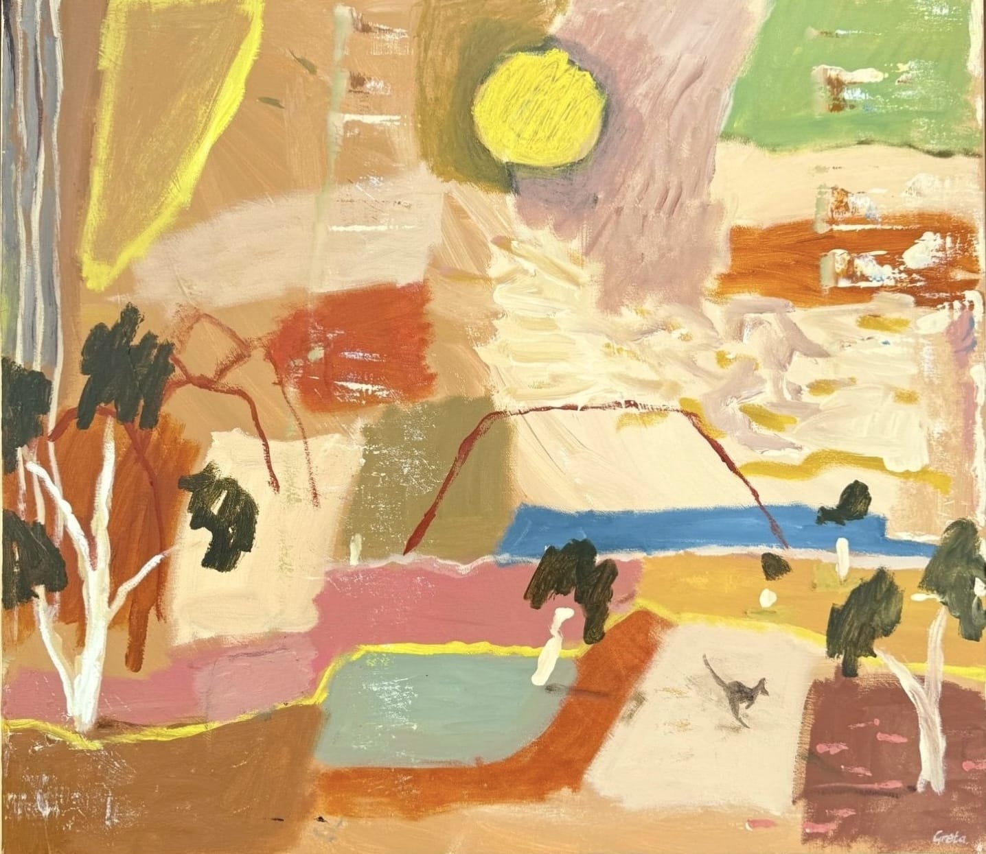 Between Uluru & Kata Tjuta - Original Artwork-Original Art-Greta Hounslow-Greenhouse Interiors Pty Ltd