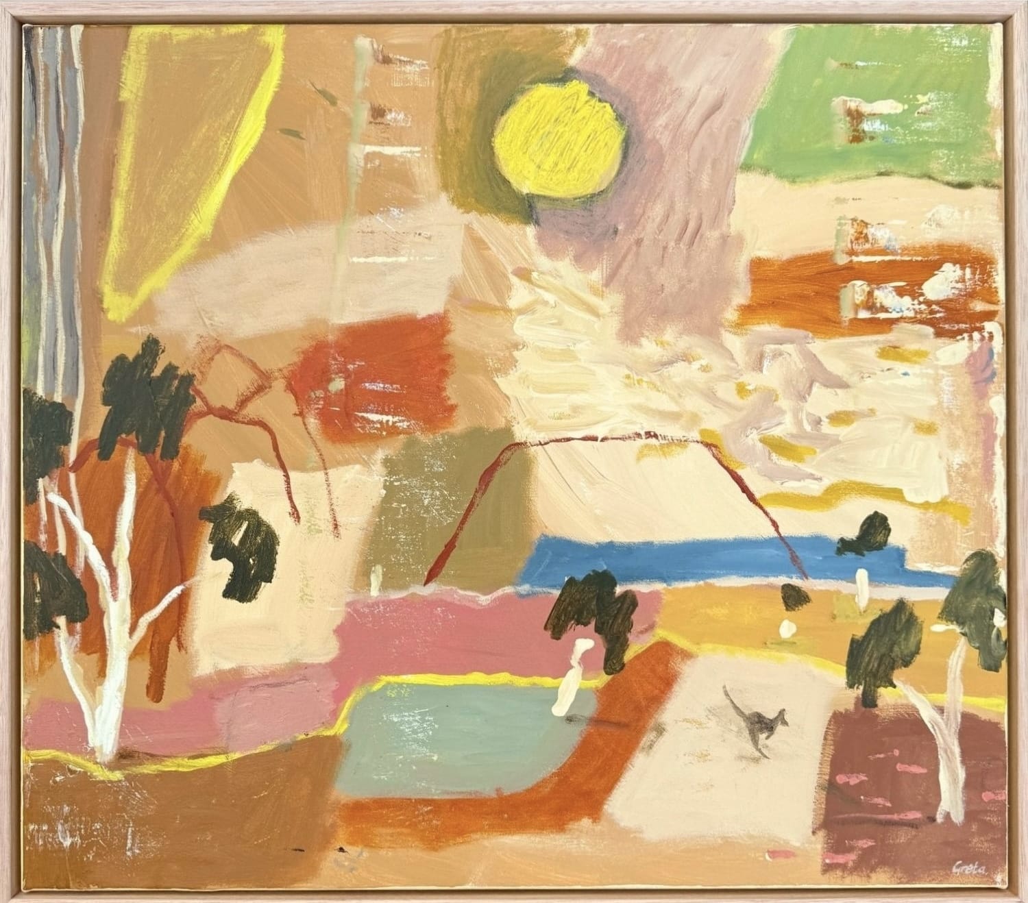 Between Uluru & Kata Tjuta - Original Artwork-Original Art-Greta Hounslow-Greenhouse Interiors Pty Ltd