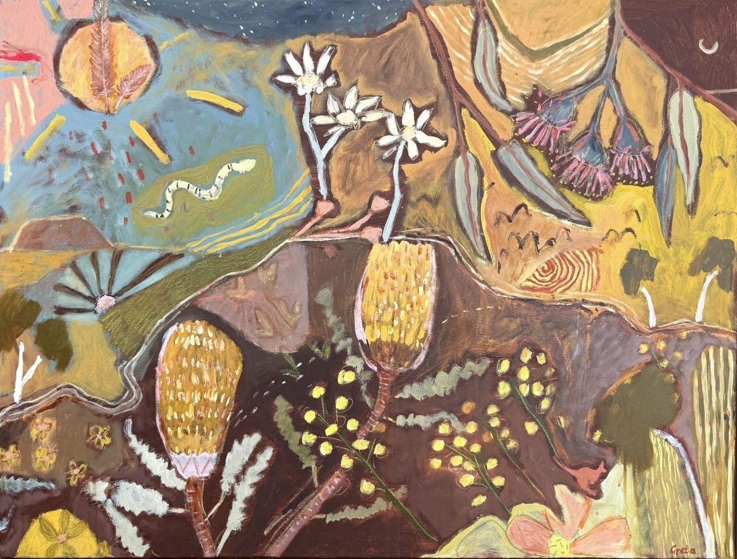 Where The Land Gathers - Limited Edition Print-Prints-Greta Hounslow-Greenhouse Interiors Pty Ltd