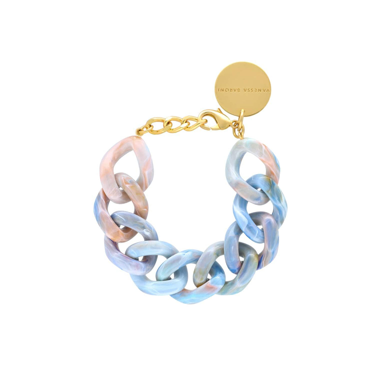 Flat Chain Bracelet - Sea Wave