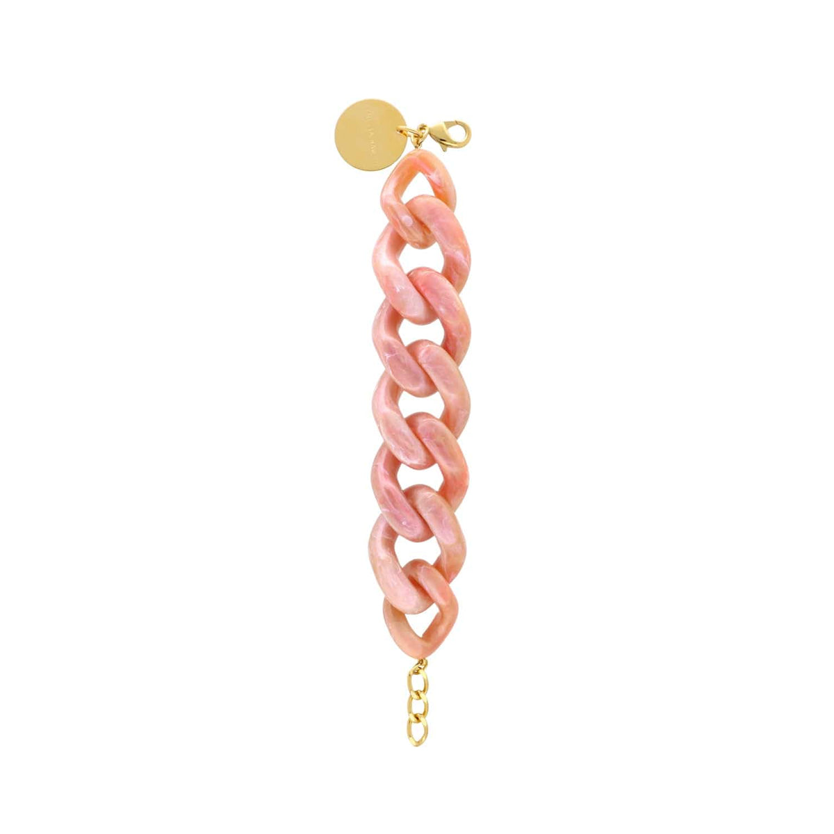 Giant Bracelet - Peach Marble