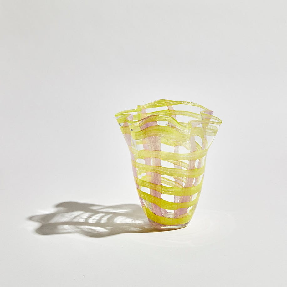 Vivid Clear Medium Vase - Citrus