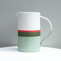 Green And Red Jug-Ceramics-Formantics-Greenhouse Interiors Pty Ltd