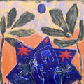 Moon Goddess Holding Grapes - Limited Edition Print-Prints-Aoife Dillon-Greenhouse Interiors Pty Ltd