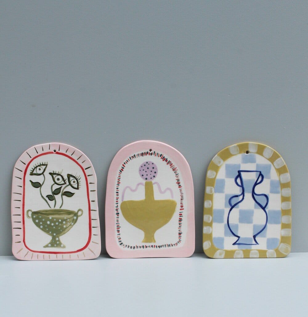 Art Tile - Tiny Dancer In Olive Green And Lilac