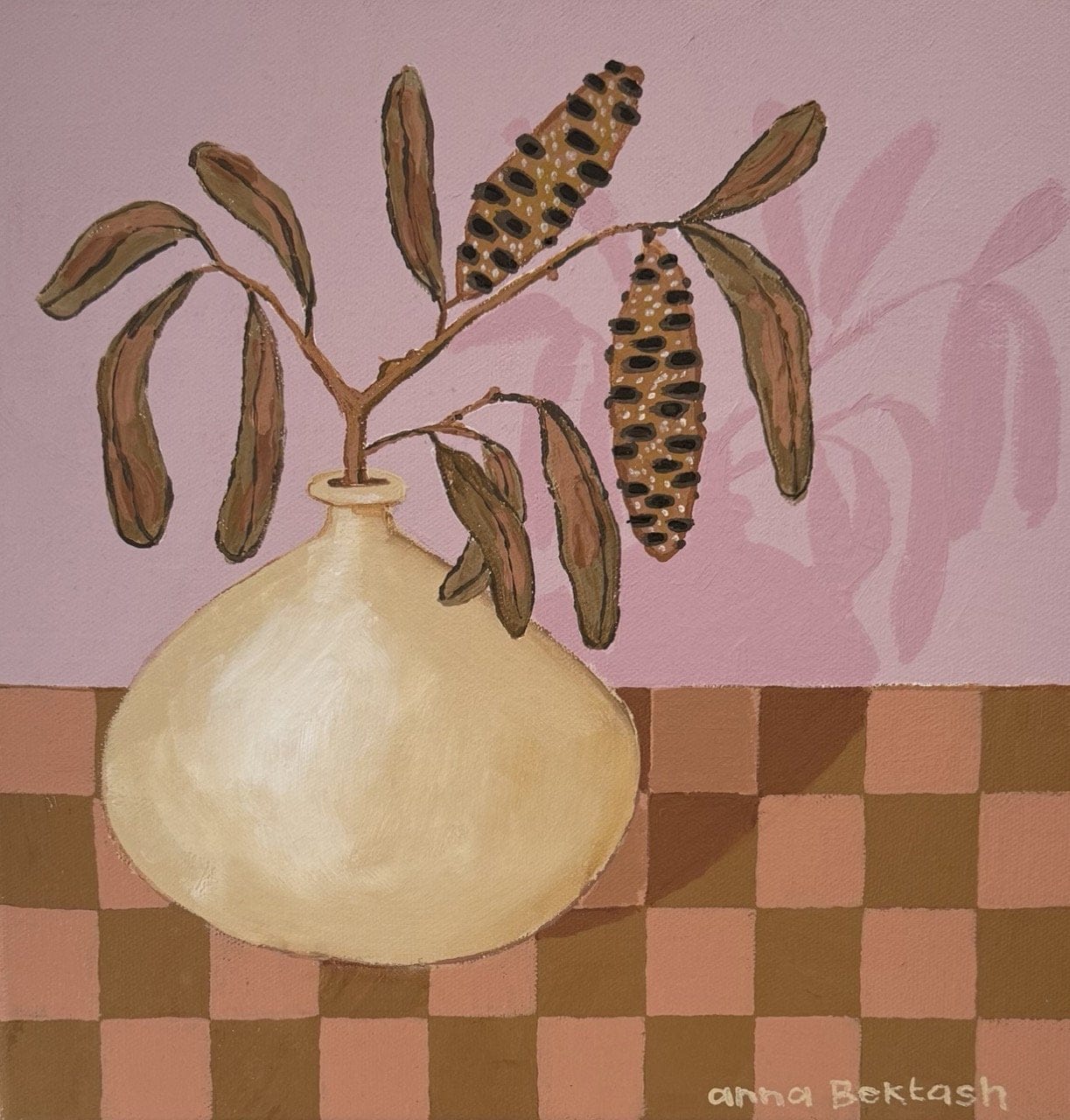 Banksia Pods - Original Art-Original Art-Anna Bektash-Greenhouse Interiors Pty Ltd