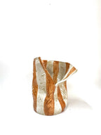 Mid Crush Vase 'Copper White'