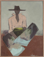 Chaps Verdigris - Original Painting-Original Art-Marcia Priestley-Greenhouse Interiors Pty Ltd