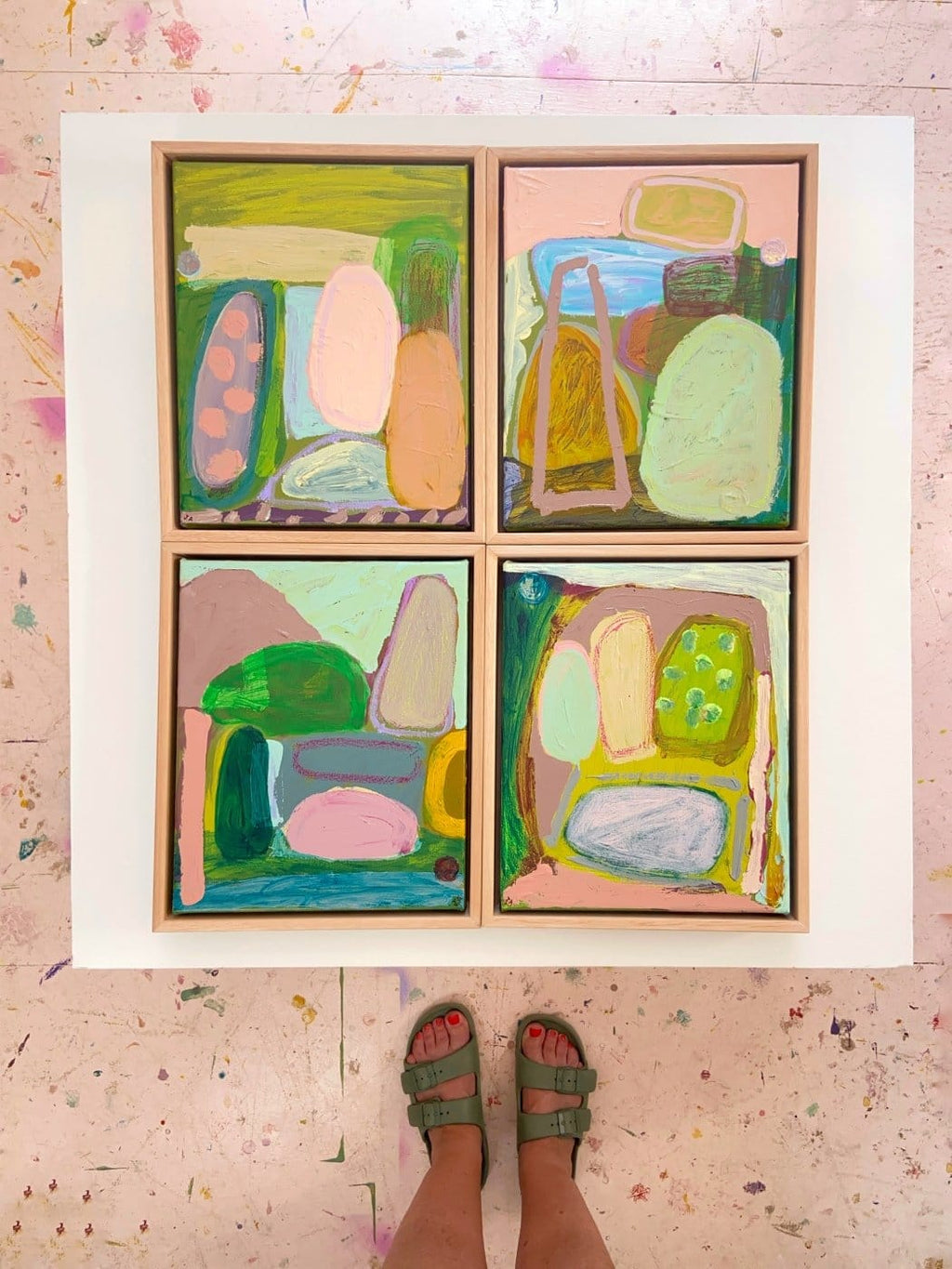 Picnic At The Beach - Original Art-Original Art-Jackie Anderson-Greenhouse Interiors Pty Ltd