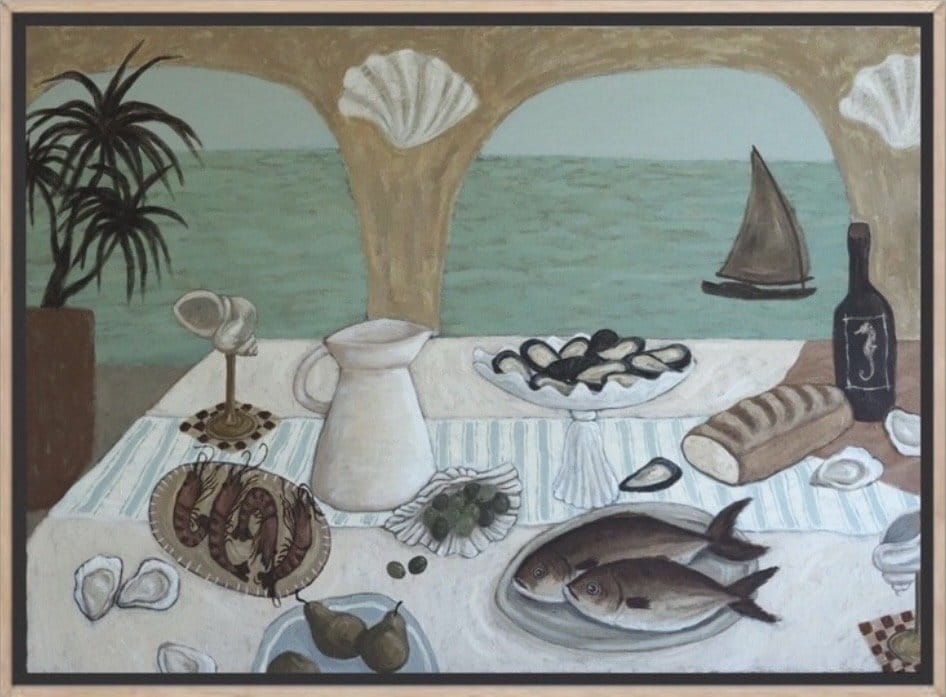 The Sirens Table - Lunch - Original Art-Original Art-Aleisha Hobson-Greenhouse Interiors Pty Ltd