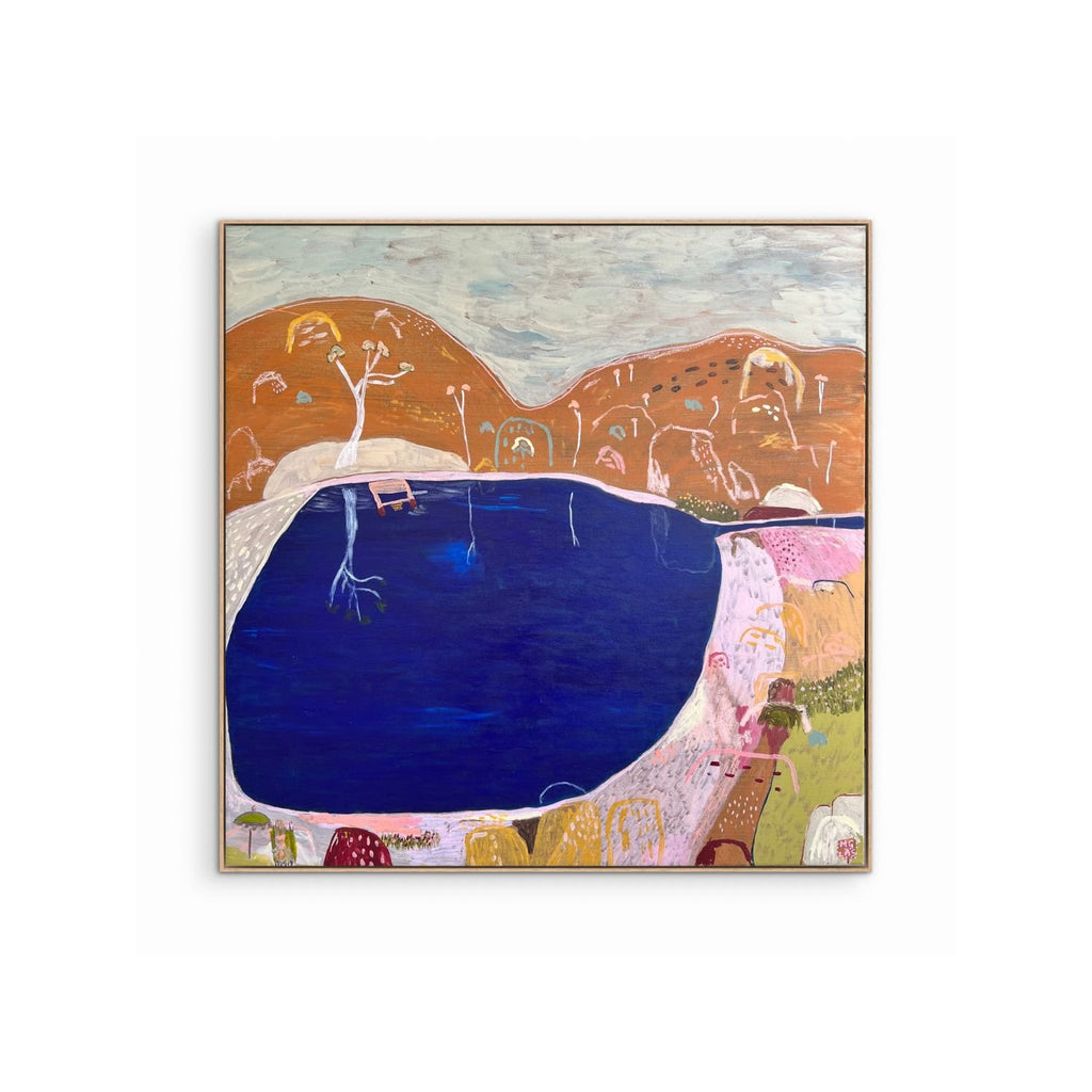 Gerald's Swim At Expedition Pass - Original Art