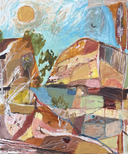 Midday At Hamersley Gorge  - Original Artwork
