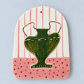 Art Tile - Olive Green Vase