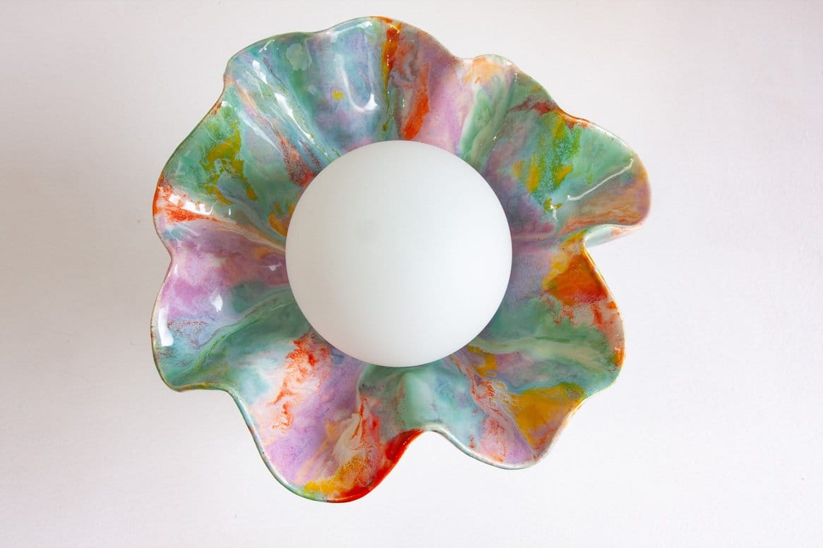 Ceramic Table Lamp - Colour Theory-Lighting-Rhiannon Gill-Greenhouse Interiors Pty Ltd