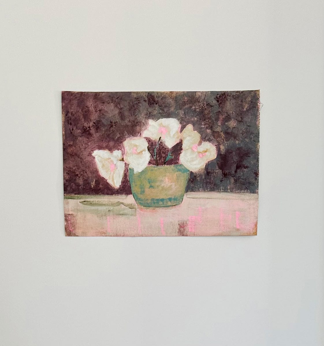 White Flowers I -  Original Painting