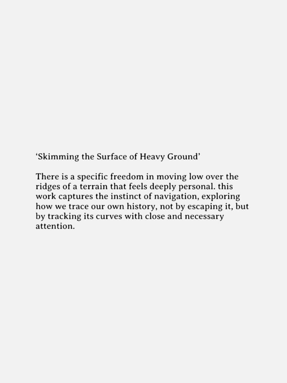 Skimming The Surface Of Heavy Ground - Original Artwork