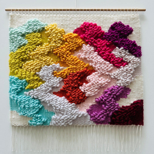 Rainbow Lands 17 - Handwoven Art