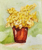 Wattle In Vintage Glass - Original Art