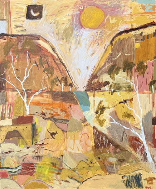 Ancient Gorge - Original Artwork-Original Art-Greta Hounslow-Greenhouse Interiors Pty Ltd