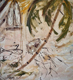 Sun-Washed And Half Listening - Original Art