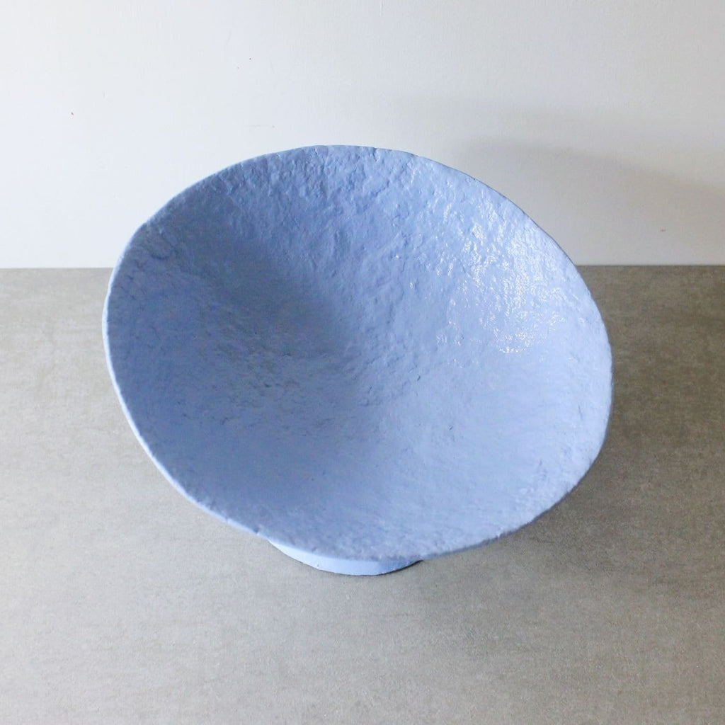 Tilt Pedestal Bowl - Cornflower Blue