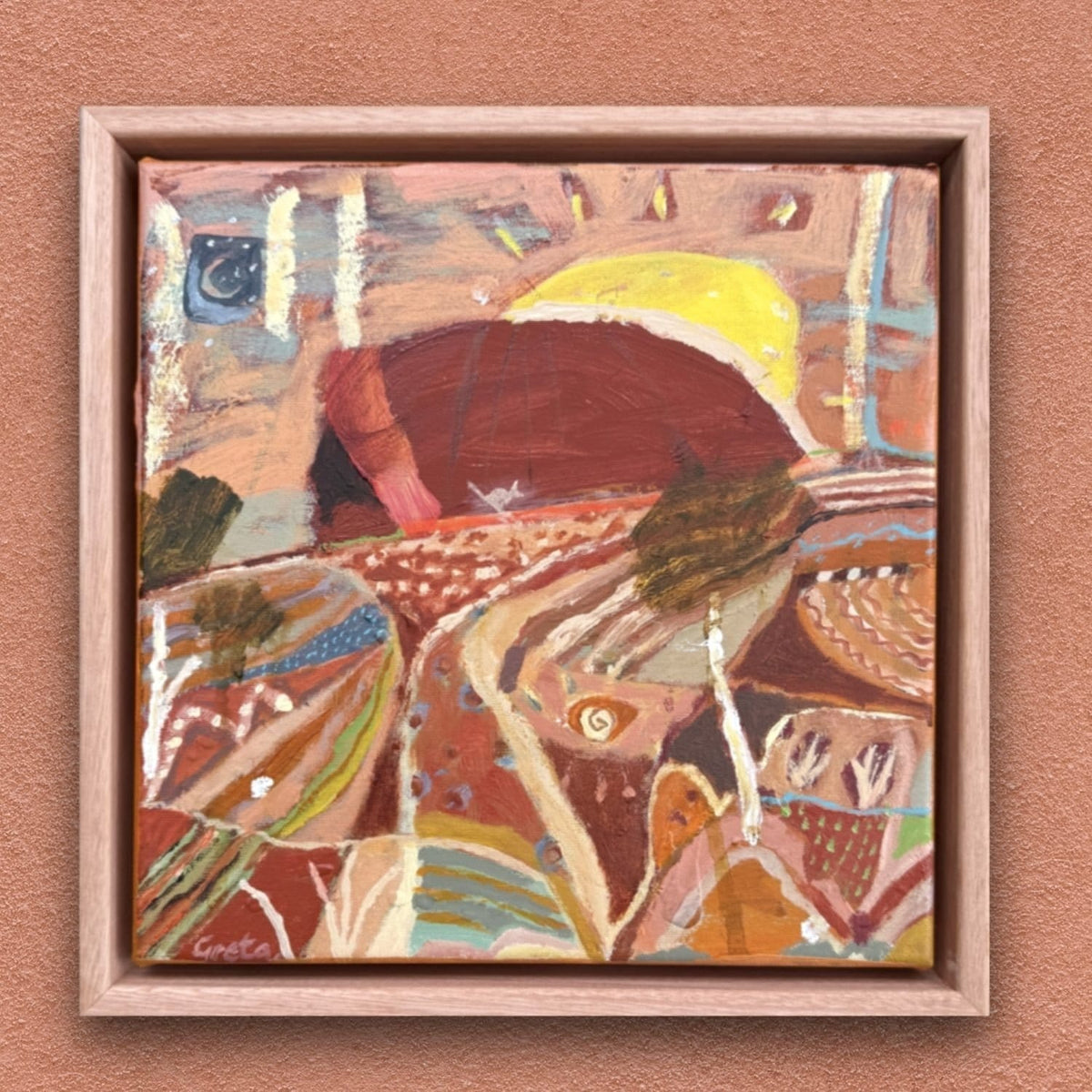 Sacred Uluru Sun  - Original Artwork