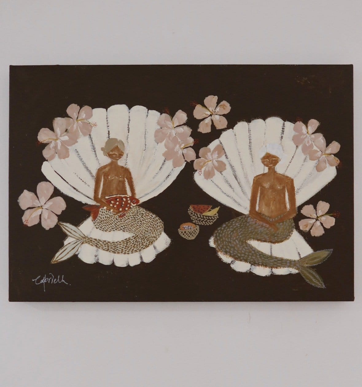 Mermaids Side By Side - Original Art
