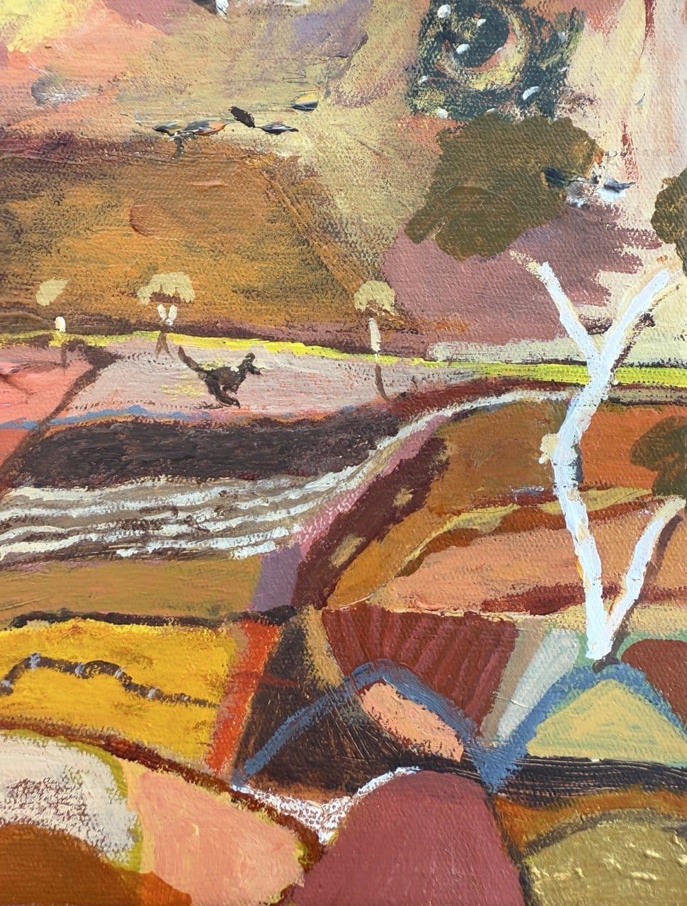 Kangaroo Dawn - Original Artwork-Original Art-Greta Hounslow-Greenhouse Interiors Pty Ltd