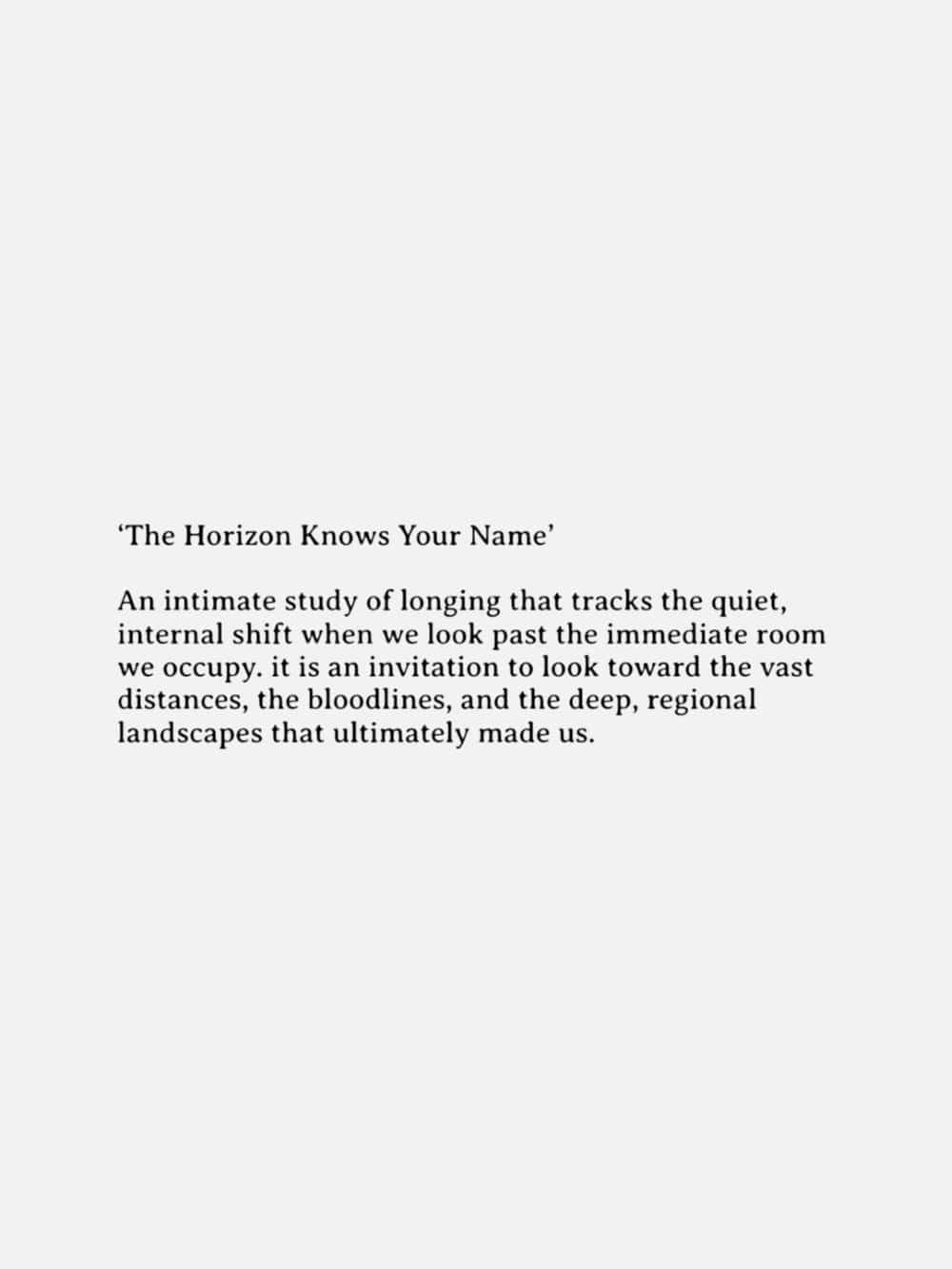 The Horizon Knows Your Name - Original Artwork
