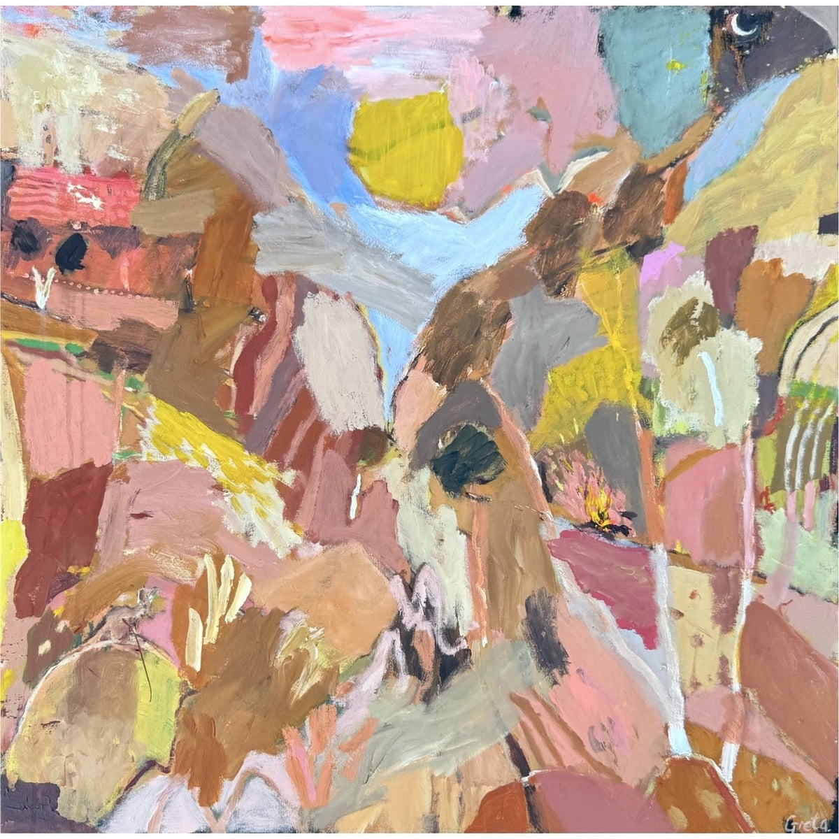 Campfire at Simpson's Gap - Original Artwork