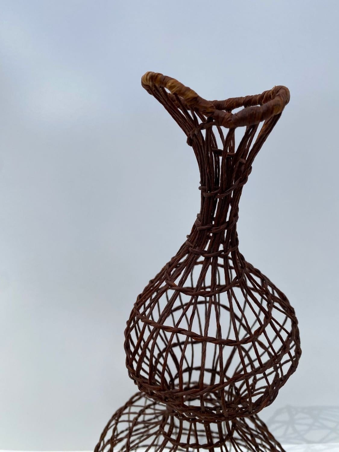 Woven Vase In Copper