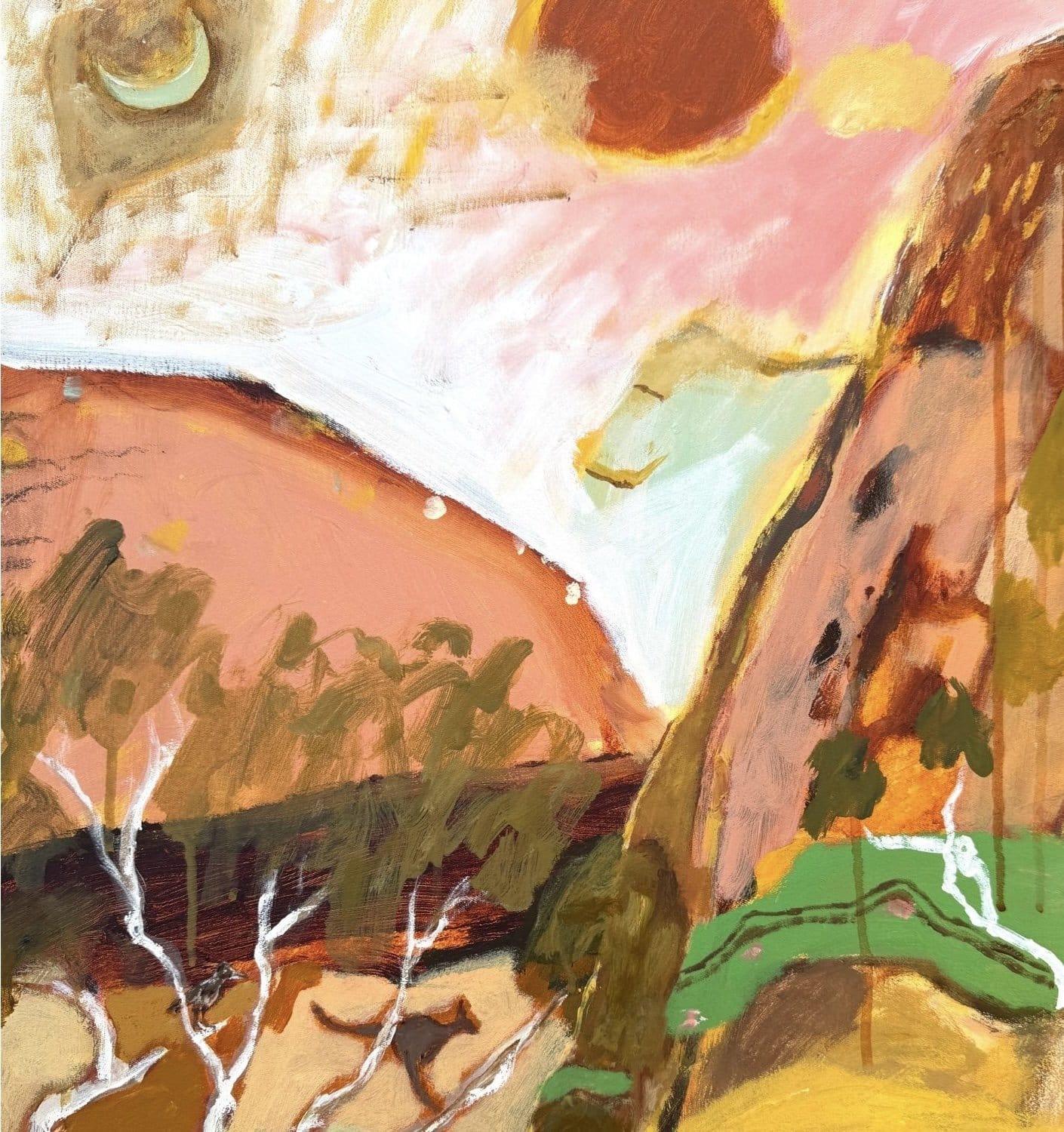 Campfire Country - Original Artwork-Original Art-Greta Hounslow-Greenhouse Interiors Pty Ltd