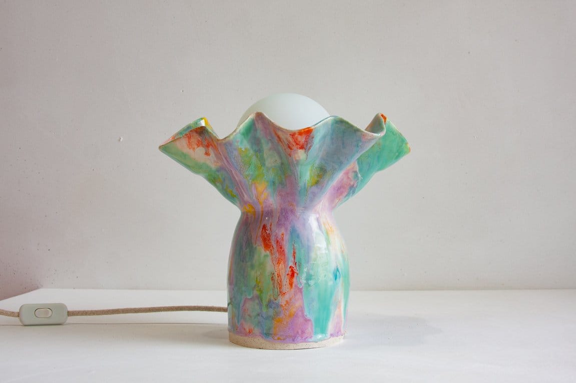 Ceramic Table Lamp - Colour Theory-Lighting-Rhiannon Gill-Greenhouse Interiors Pty Ltd