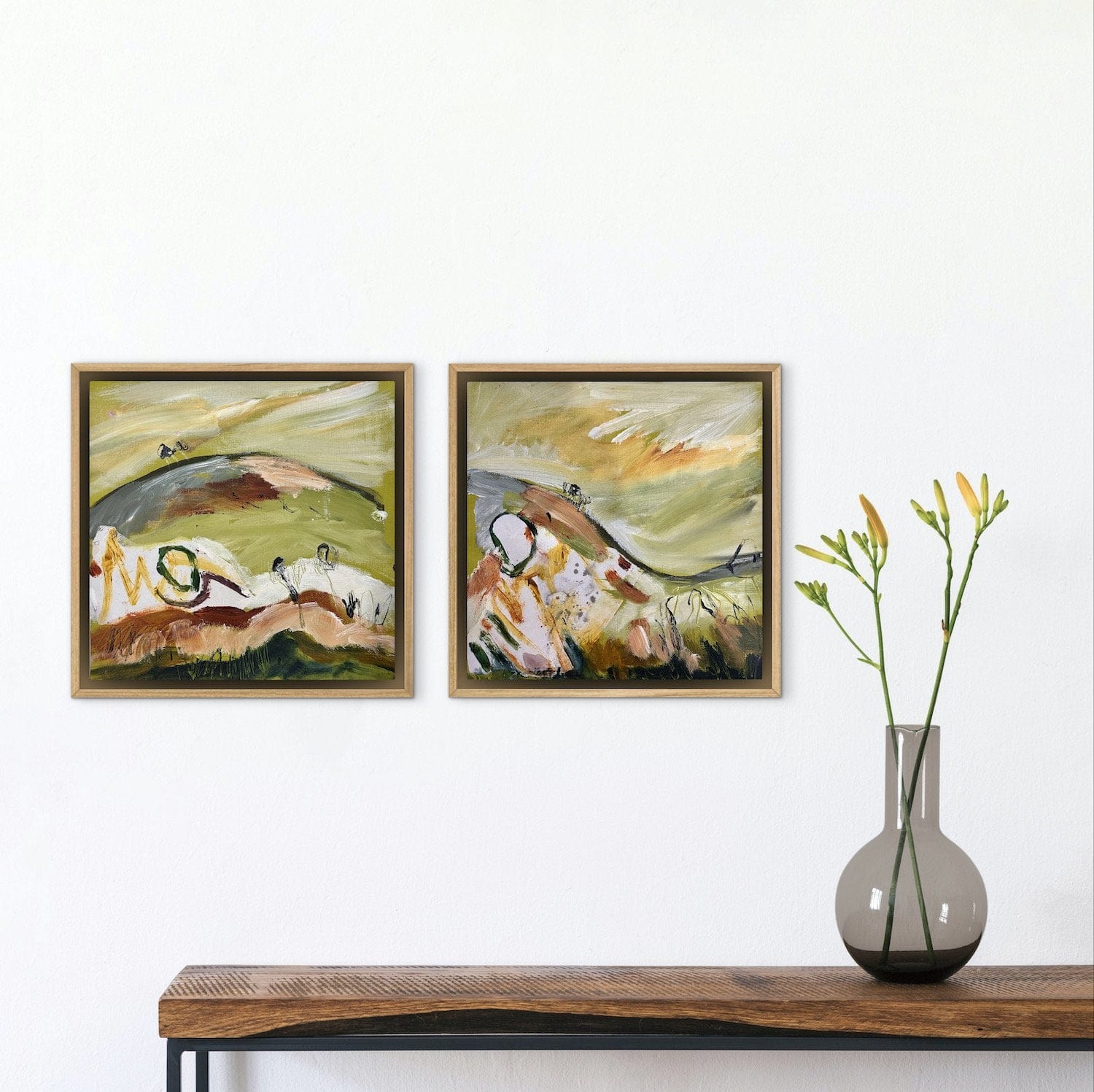 Hills Are Alive (Diptych) - Original Art