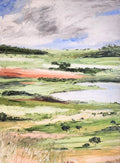 Hushed Land - Original Art-Original Art-Michelle Keighley-Greenhouse Interiors Pty Ltd
