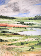 Hushed Land - Original Art-Original Art-Michelle Keighley-Greenhouse Interiors Pty Ltd