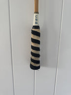 Vintage Squash Racquet With Woven Heart - Teal
