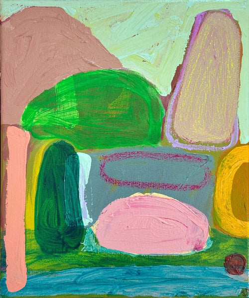 Picnic At The Beach - Original Art-Original Art-Jackie Anderson-Greenhouse Interiors Pty Ltd