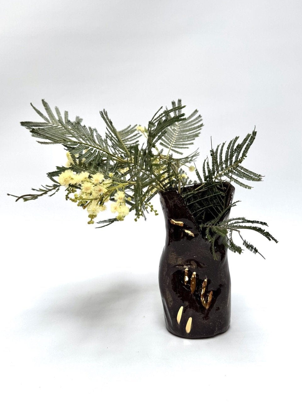 Mini Crush Vase 'Chocolate Gold'
