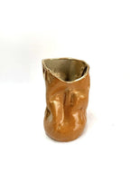 Skinny Crush Vase 'Gold Tan'